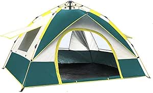 HJB VISSO Camping Tent 4 Person | Instant Tent with 60 Second Easy Setup | Automatic Camp Tent Outdoor | Pop up Tent Desert Camping for Family&Friends