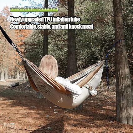 Camping Hammock, Camping Essentials, Lightweight Portable Double & Single Hammock with