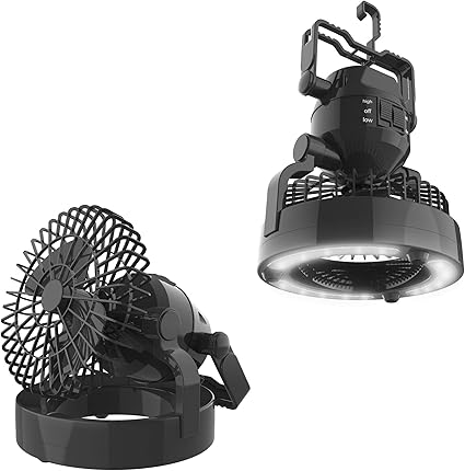 Wakeman 2 In 1 Portable Camping Lantern with Fan