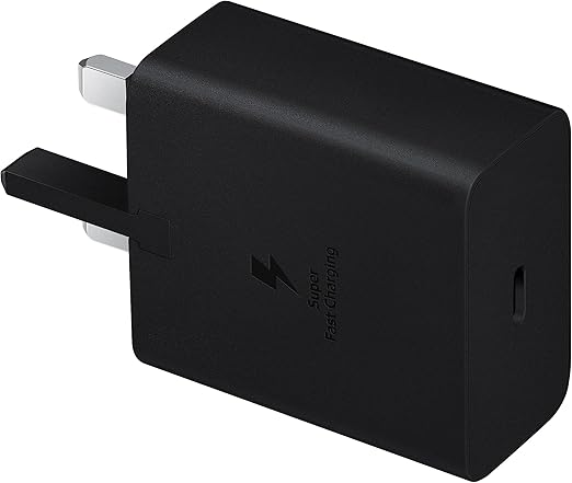 Samsung Galaxy Official 45W Travel Adapter, Super-Fast Charging (UK Plug with USB Type-C Cable), Black