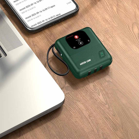 Green Lion Smart Touch Screen 10000mAh Power Bank - Green