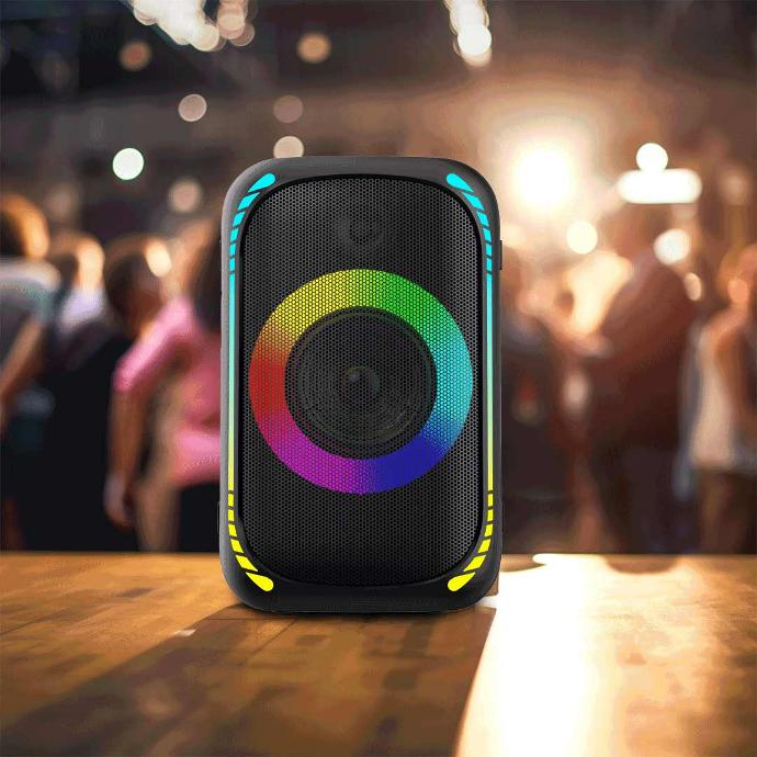 Porodo Soundtec Party Speaker 200W with 5.25" Woofer 2" Tweeter and FM - Black