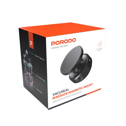Porodo Vacuseal Magsafe Magnetic Mount - Black