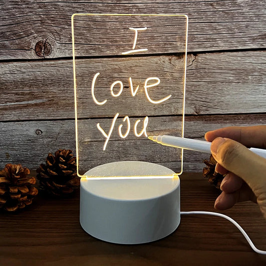 Decorative Note Board Creative LED Night Light