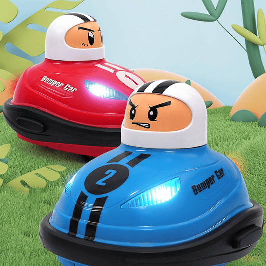 Remote Control Bumper Cars Toy Set of 2 – POP UP Crash Action with Ejecting Drivers, Sound Effects & Wireless Controls – 2 Player RC Battle Toy for Kids