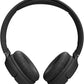 JBL Tune 520BT Wireless On-Ear Headphones, Pure Bass Sound, 57H Battery with Speed Charge, Hands-Free Call + Voice Aware, Multi-Point Connection, Lightweight and Foldable - Black, JBLT520BTBLKEU