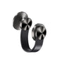 Porodo Magesafe N52 Magnetic Head and Suction Base Car Mount With Flexible body - Black