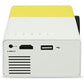 Mini LED Projector 480 x 272 Pixels Support 1080P HDMI USB Audio Portable Home Video Player